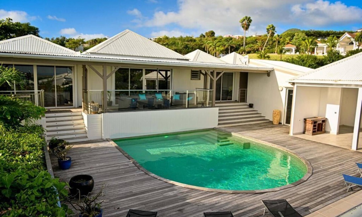 Orient Bay Villa | Green Cay Villa - Top spot, pool, seaview, 4 Bedrooms & 4 Bathrooms