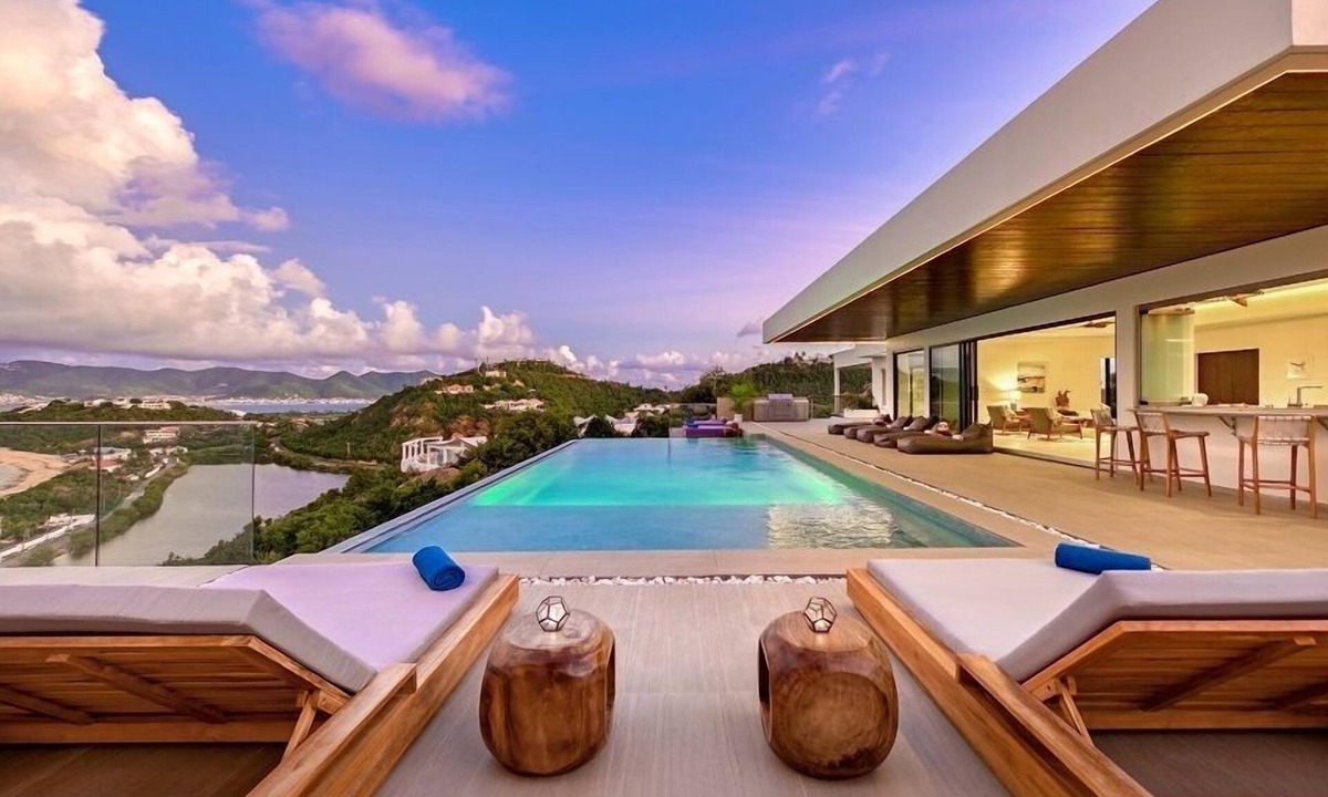 Les Terres Basses Villa | Villa Amandara -5% CHRISTMAS | Ocean View - Located in Beautiful Terres Basses with Private Pool