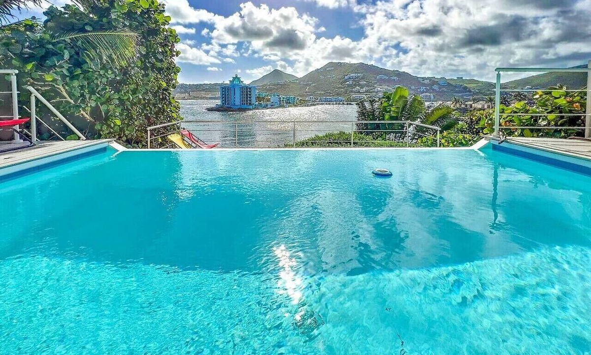 Oyster Pond Villa | Villa Yellow Fish — private pool, sea view, peaceful setting