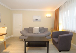 Haus Sarah 3 is located directly on the beach in the heart of Westerland. The beach crossing to Westerland's central beach is about 200 meters away. The house has 8 modern and comfortably furnished vacation apartments for. in Westerland