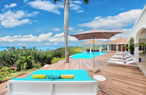 Grand Case Villa | Happy Bay Classic French Creole Villa Stunning Views