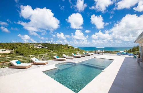 Les Terres Basses Villa | Villa Azur Dream – 7-Bedroom Ocean View Luxury Villa with Pool & Gym in Terres Basses, St. Martin