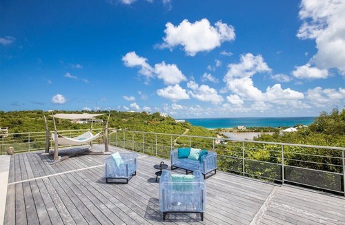 Les Terres Basses Villa | Villa Azur Dream – 7-Bedroom Ocean View Luxury Villa with Pool & Gym in Terres Basses, St. Martin