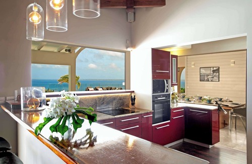 Grand Case Villa | Villa Dreamin Blue | Spectacular Caribbean Views Above Happy Bay