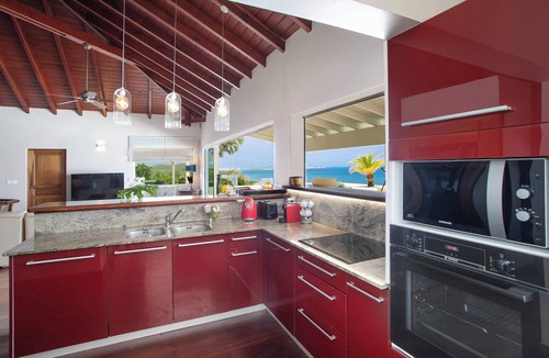 Grand Case Villa | Villa Dreamin Blue | Spectacular Caribbean Views Above Happy Bay