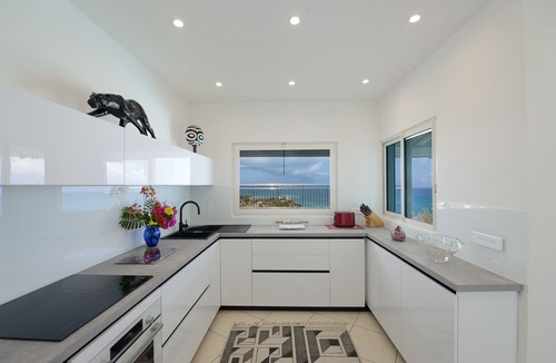 Grand Case Villa | Villa lucie, Sunset over Friars bay and Anguilla