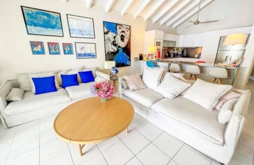 Oyster Pond Villa | Villa Yellow Fish — private pool, sea view, peaceful setting