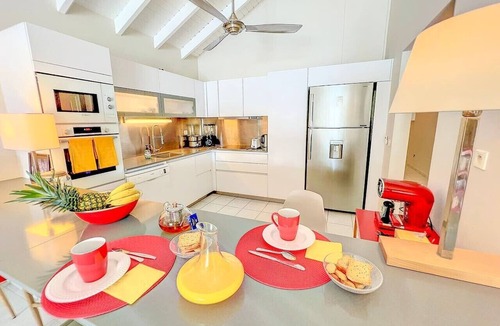 Oyster Pond Villa | Villa Yellow Fish — private pool, sea view, peaceful setting