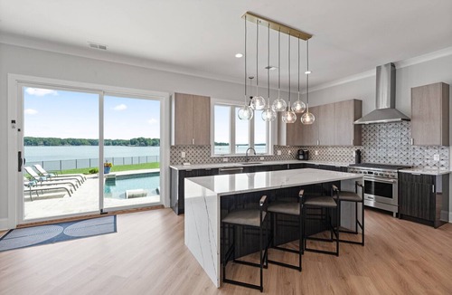 Terrell House | Waterview Oasis | Pool & hot tub| Game Room | Outdoor Kitchen