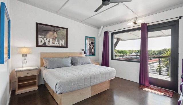 Boutique Vera Hotel Room 403: King Room in the Heart of Folly Beach in Folly Beach