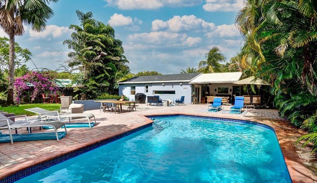 Breathtaking House and Backyard Near Wilton Manors in Fort Lauderdale