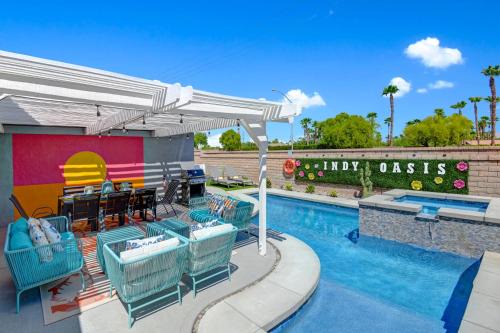 IndyOasis: pool*spa*games*BBQ*4BR2BA. Wlk2Festivls in Indio