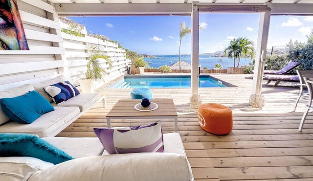 Little Paradise 1, 3 bedrooms, private pool, stunning view of Cul de Sac Bay in Cul-de-Sac