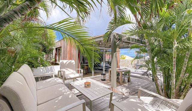 LODGE ·Cocon Élégant, Terrasse Tropicale, Vue Mer in Cul-de-Sac