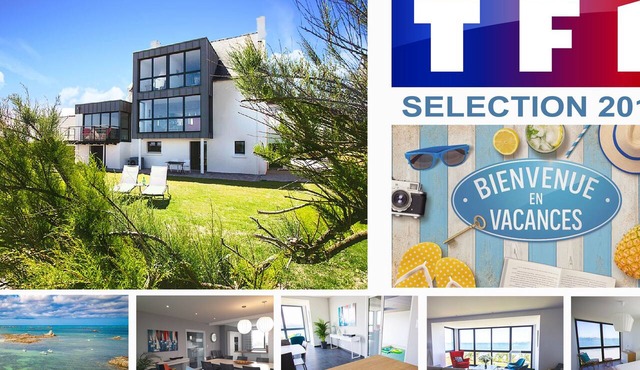 Luxury villa 5 * panoramic sea view direct access to the beach, swimming pool a 28 in Santec