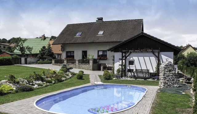Nice apartment for 4 guests with private pool, WIFI, TV, terrace and parking in Vrchlabí