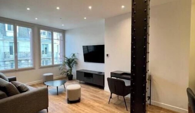Spacious, recently renovated loft with air conditioning in Île-de-France