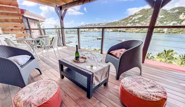 The View, Pool, Sea View, Oyster Pond Balconies