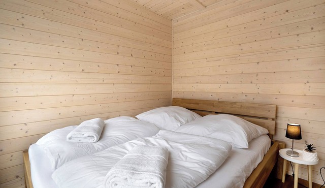 Tiny House ‘Andreas’ met terras, sauna en toegang tot het meer in Lichterfeld