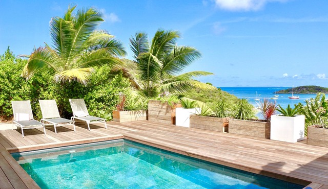VILLA I LOVE VIEW - sea view - facing pinel and baie orientale in Cul-de-Sac