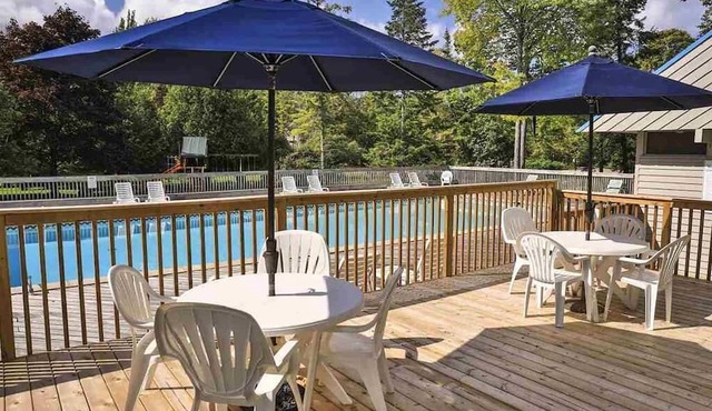 Harbor Cove #39 | Private Beach Access on Little Traverse | Pool | Fireplace in Harbor Springs